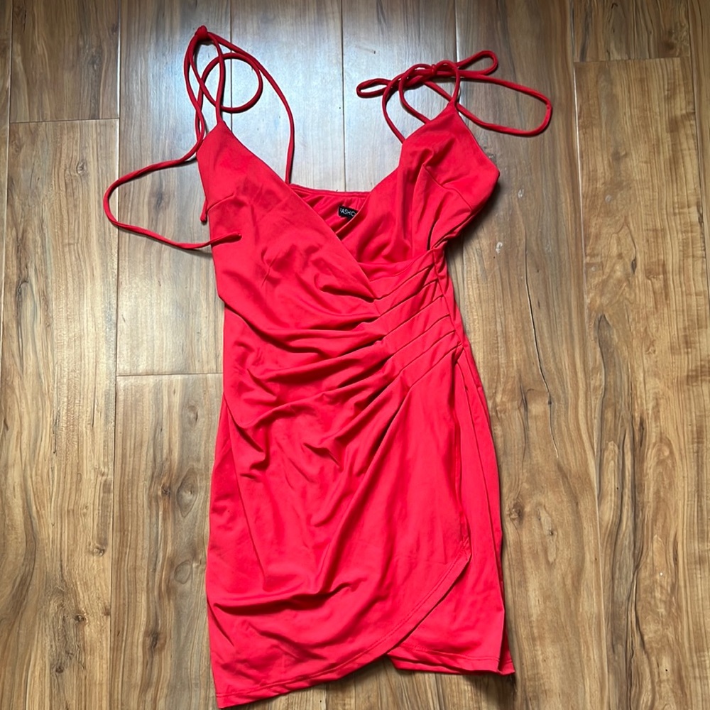 Fashion Nova ruched mini dress XS